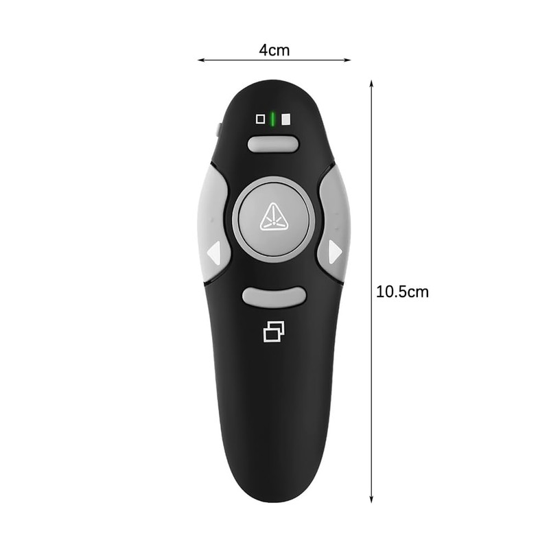Sarini Präsentations-Clicker-Pointer 328FT Kabellose Presenter-Fernbedienung PPT PowerPoint Clicker 2,4 GHz