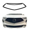 Crux Motorsports Gloss Black Grille Chrome Blackout Wrap – Fits