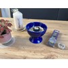 Helena Incense Goblet Blue Ceramic Incense Burner Height 9 cm
