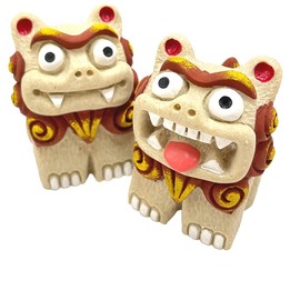 Kubakasaya Shisa Figurine, Okinawa Souvenir, Entrance Pair, Kariyushi Shisa, Tea, Good Luck, Feng Shui, Good Luck, Good Luck, Lucky Charm, Ryukyu
