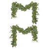 DearHouse Artificial Eucalyptus Wreath Set, 4 Pieces, 1.8 m Vine