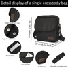 HiRiley Small Crossbody Bag for Men Nylon Messenger Shoulder Satchel