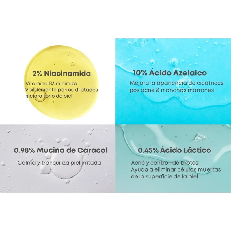 Nine Less Suero De Ácido Azelaico A-control Al 10 %