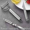 3 Pzs Pelapapas Verduras Frutas Acero Inoxidable Cocina