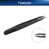 Auniwaig 10pcs Precision Plastic Tweezers, Slant Point Tip Anti-Static Tweezers