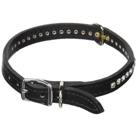 OmniPet Signature Leather Crystal and Leather Dog Collar