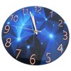 30cm Glass Blue Wall Clock for Living Room Decor Silent