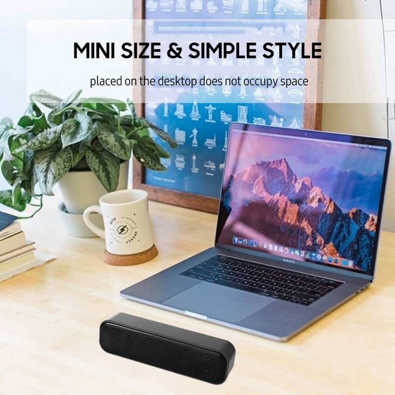 Mini Computer Speaker Wired USB Desktop Stereo Speaker Audio Decoding