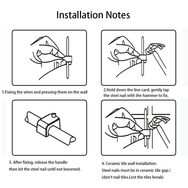 200PCS Round Cable Wire Clips Cable Management Cord Tie (8mm)