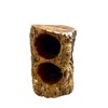 THY COLLECTIBLES Natural Handcarved Tree Stump Wood Wine Bottle Holder