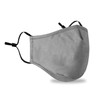 2 Pcs Face Mask Washable Reusable Grey Face Mask without