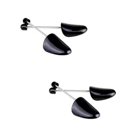 ericotry 2 Pairs Black Shoe Stretchers Adjustable Length Plastic Shoe Stretcher Shoe Shaper Support to Keep Shoes in Shape (Women Size), black