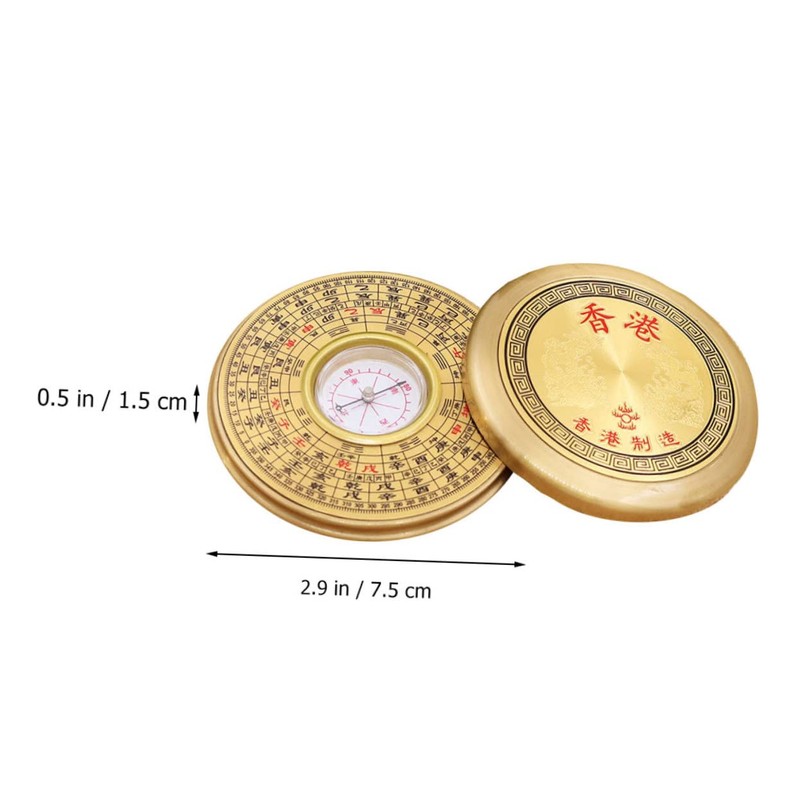 BESPORTBLE 2sets Multifunctional Chinese Compass Portable Pan Compass for Outdoor