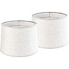 BOXEMIYA Large Drum lamp shades Set of 2 Linen Lampshade