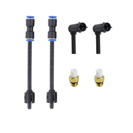2PCS Suspension Elbow Air Strut Repair Kits with Hoses Compatible with Dodge Ram 1500 2011-2020,Grand Cherokee 2011-2020,Replace 68084809AA