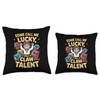 Arcade Claw Machine Game for Talented Toy Grabbers Throw Pillow