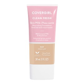 COVERGIRL, Clean Fresh Skin Milk Foundation, Medium, 1 Fl Oz (Pack of 1)