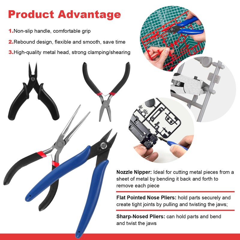 Coptiner Gundam Modeler Builder's Tools Craft Set, Gundam Modeler Basic