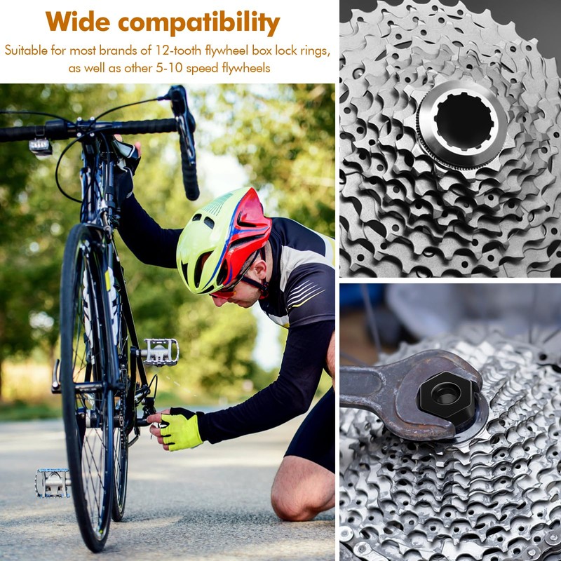 poeland 2 Bicycle Cassette Tool for Removing Cassettes & Sprockets,