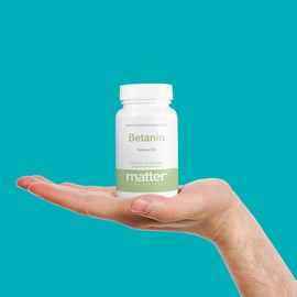 MATTER SMART NUTRIENTS | Betanin | Betaína HCl| Ayuda al proceso digestivo y el PH del estómago | Contribuye a la salud de la flora gástrica | Suplemento vegano | 60 cápsulas vegetales.