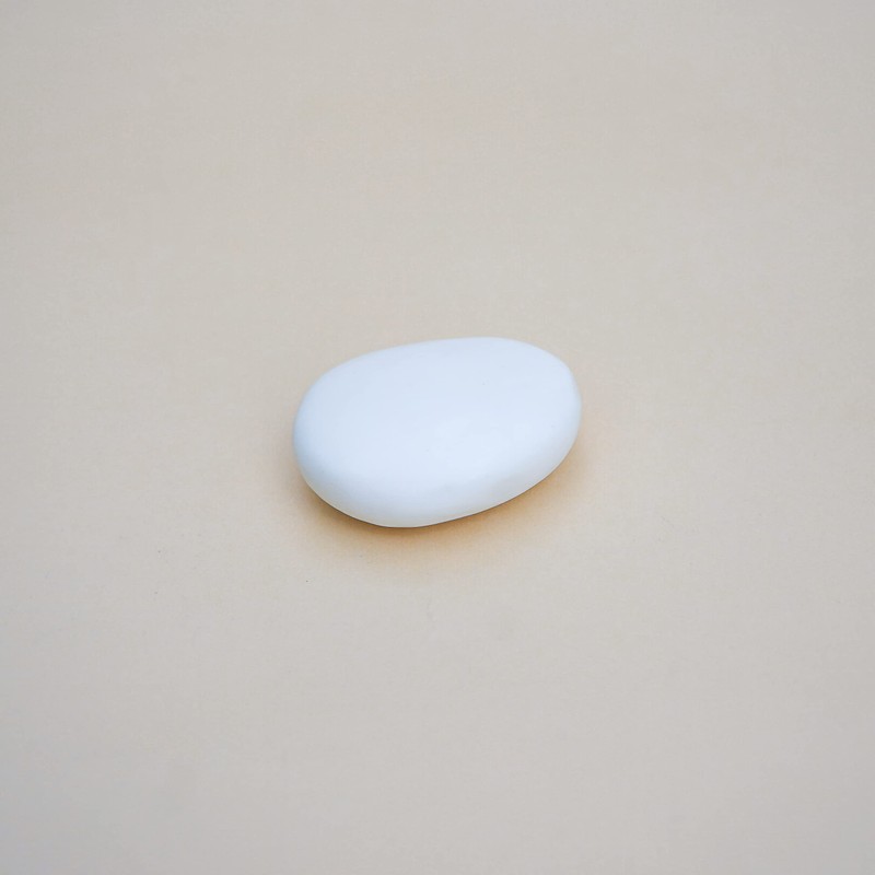 Handmade Plain Colour Pebble Soap (Grey)