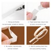 White Nail Art Adhesive Tapes Set - 4 Pcs with