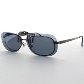 MEIGAN 9324-02 Meigan Sunglasses, Clip-on Keeper, Flip-up, UV Protection & Glare Prevention, Polarized Lens, For Driving, Smoke, Round M, Made in Japan