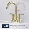 Bathroom Faucet Accessories 4 Inch Vani Brushed Gold 360 Degree