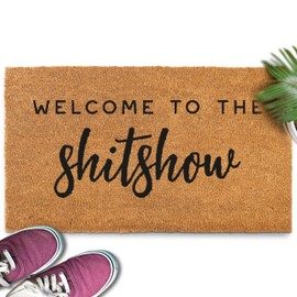 Welcome to the Shitshow Doormat 30x17 Inch, Outdoor Welcome Mat for Front Door, Outdoor Door Mat for Outside Entry, Doormat Outdoor Entrance, Welcome Mat Outdoor Mat for Front Door, Door Mat Outdoor