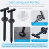 30PCS Nylon Universal Cable Tie Buckles, Multi-functional T Rivet Zip