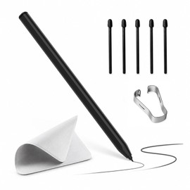 Stylus for Remarkable 2/1 Pen,EMR Pen with Flip Eraser,Palm Rejection,Magnetic Attraction, Tilt Sensitivity and 4096 Levels of Pressure Sensitivity,5 Felt Replacement Tips＆Polishing Cloth(Black)