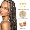 EUZUXU Pack of 50 Gold Hair Accessories for Braids, Dreadlocks