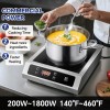 Zomagas Commercial Induction Cooktop Portable Burner 1800W Hot Plate Timer