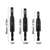 3 Pcs Hinge Drill Bit Set, Self Centering Hole Drilling