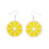 Miniblings Lemon Slice Earrings Miniblings Pendant Lemon Fruit 35 mm