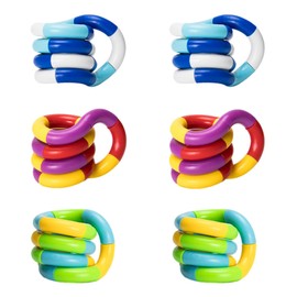 6 Piece Fidget Toys Set, Tangle Fidget Toy, Fidget Toys Children, Twister Fidget Toy for Children, Autism, Sensory Tuning