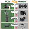Phamouu Portable Toilet for Camping, Capacity 440LBS Adjustable Height Foldable