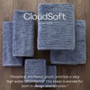 SKL Home CloudSoft Cotton Luxury 4-Piece Washcloth Set, Smoke Blue