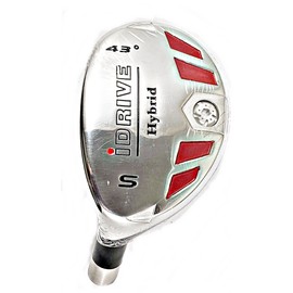 Left-Handed Men's I-Drive #SW-43° Loft Hybrid Golf Club with Graphite Shaft, Senior Flex