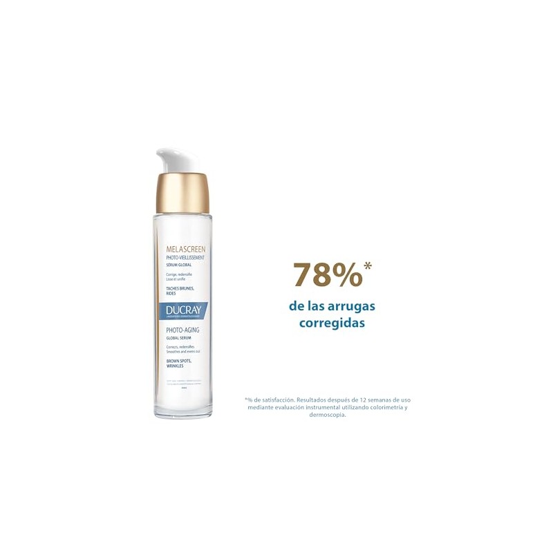 DUCRAY, Suero Global Fotoenvejecimiento Antimanchas y Antiedad, Corrige Manchas, Arrugas