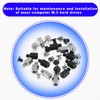 Zmbroll M2 Motherboard Standoffs Notebook Computer Screw 80Pcs M.2 SSD