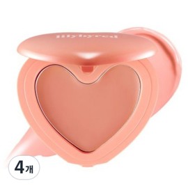 Lily by Red Love Beam Cheek Balm, 17 Ttbok Beam, 4 pcs / 릴리바이레드 러브빔 치크밤, 17 딱복빔, 4개