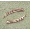 Ruwado 2 Pcs Bobby Pin with Rhinestone Flower Cute Crystal