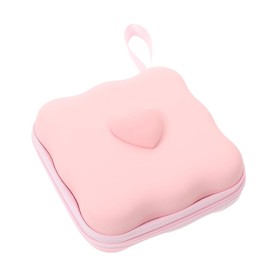 KALLORY Caja para Guardar Toallas Sanitarias Portátil Cremallera Organizador de Toallas Sanitarias para Baño Soporte para Tampones para Bolso Cuidado Femenino
