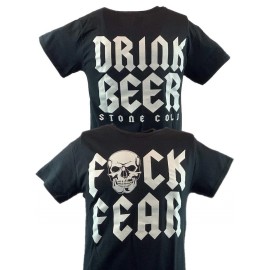 Hybrid Tees Stone Cold Steve Austin F Fear Drink Beer Mens T-shirt - S