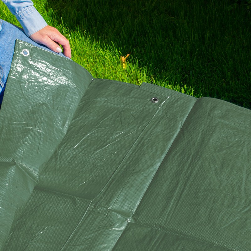 durable waterproof 4m x 4m tarpaulin/builders tarp/garden dry cover camping