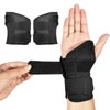 Chesoon 2 Pack Sport Wrist Braces with Removable Plastic Plate