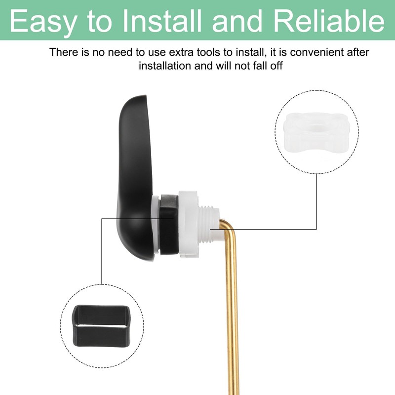 sourcing map Toilet Handle Replacement Kit, Universal Front Mount Toilet