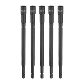 HARFINGTON 5Pcs Magnetic Nut Driver 9/32" x 1/4" Long Quick Change Hex Shank Magnetic SAE Nut Driver CRV Steel for Impact Drive Nuts Bolts Driver Bit Set for Drill