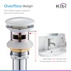KIBI Bathroom Sink Pop-Up Drain with Overflow | Small Cover